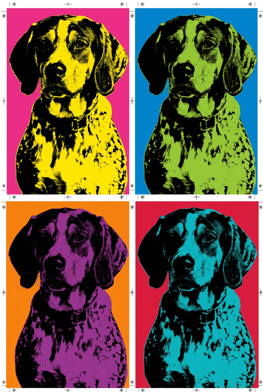 Silkscreen style preview