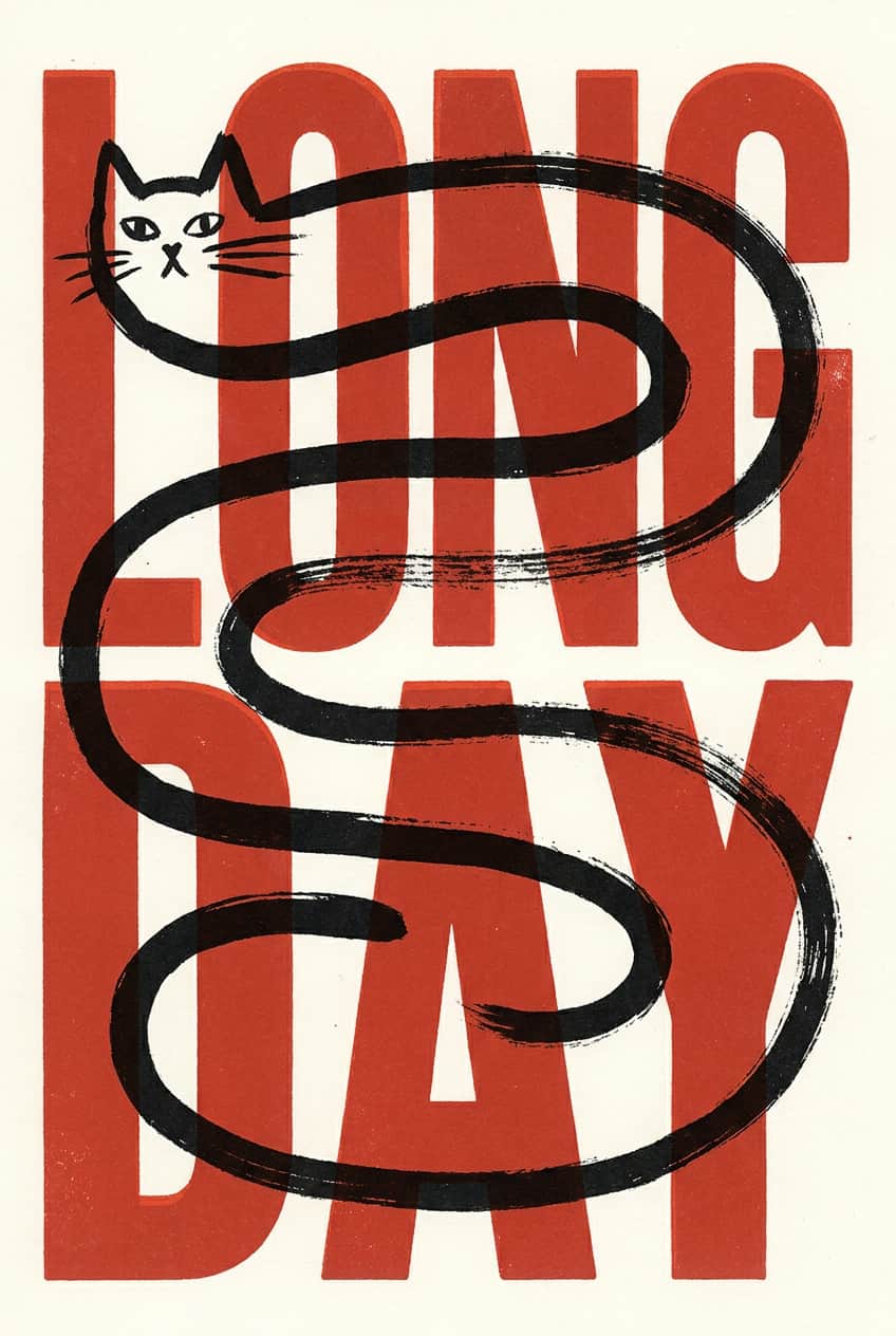 Poster Cat art print featuring a detailed illustration of a cat on enhanced matte paper.