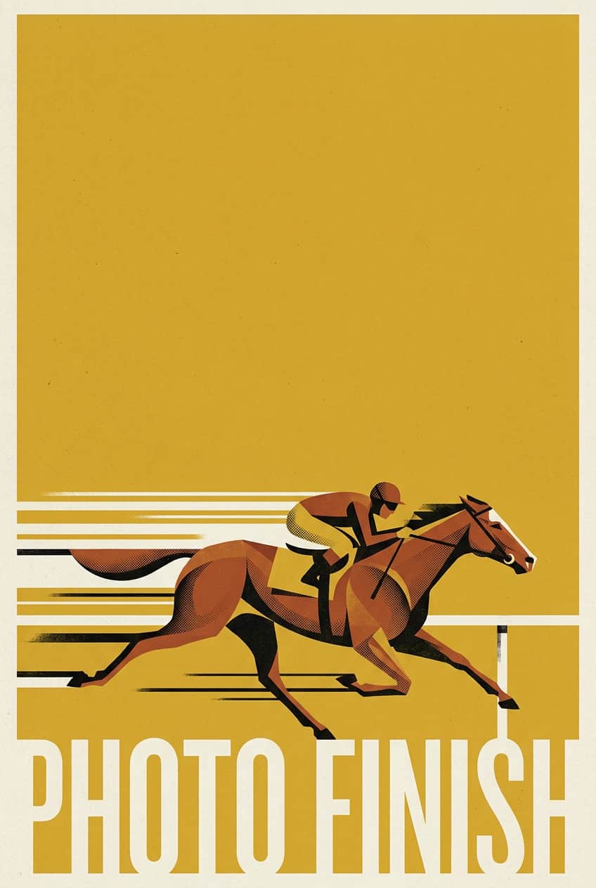 Poster Horse art print featuring a detailed and vibrant depiction of a magnificent horse.
