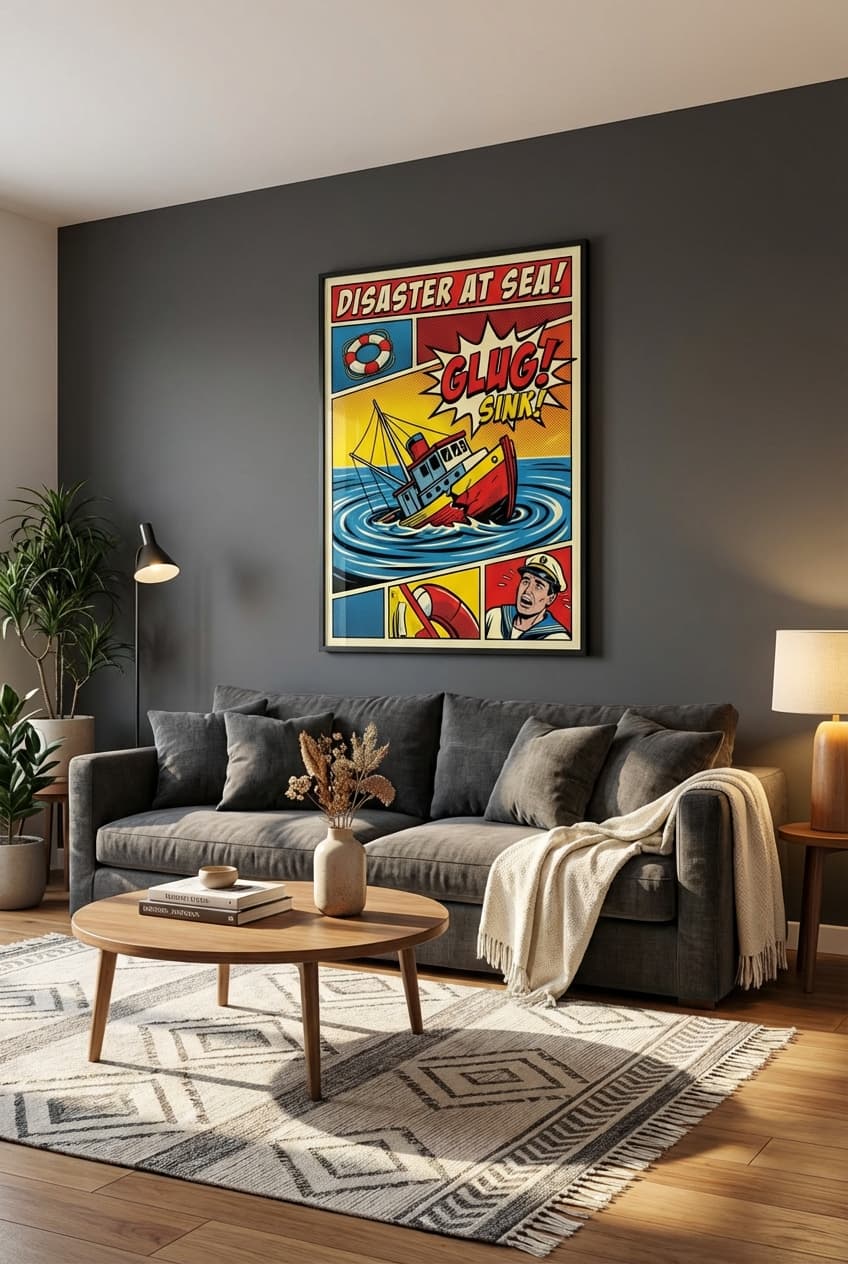 Poster boat sinking