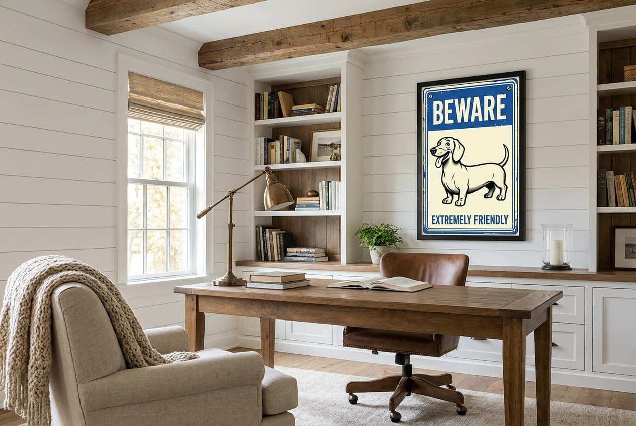 Poster Dog – Room scene 1
