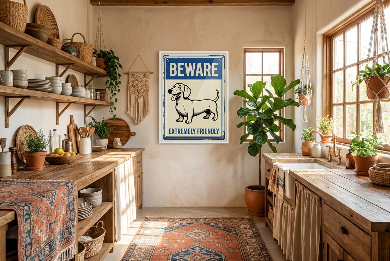 Poster Dog – Room scene 2