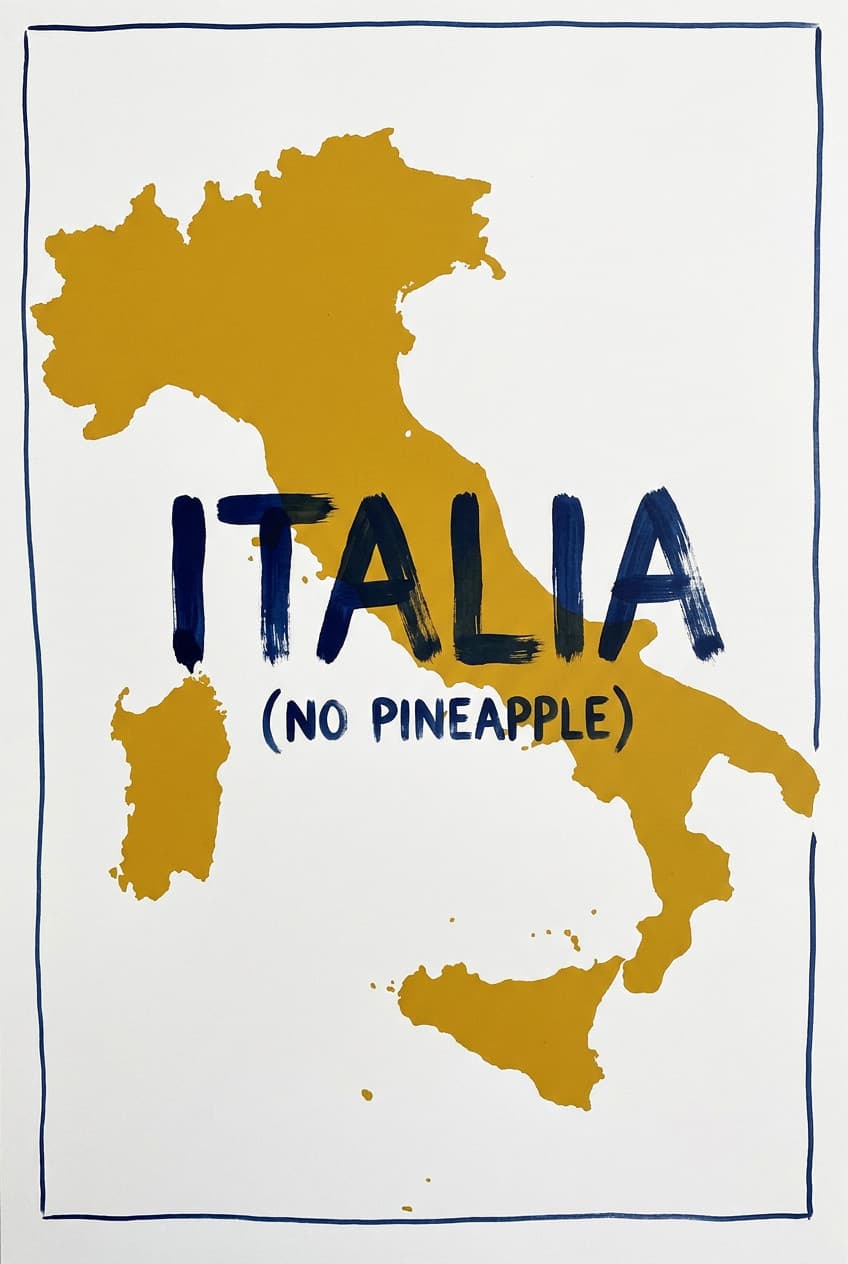 Canvas print of Italy, featuring classic Italian scenery without modern elements, on a stretched canvas with a wood frame.