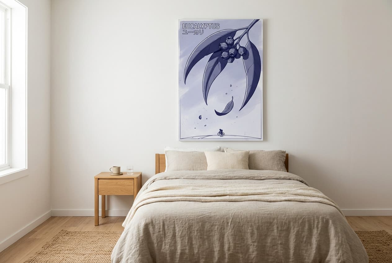 Scandinavian decor idea: “Canvas Eucalyptus Giant Canopy” in a bedroom