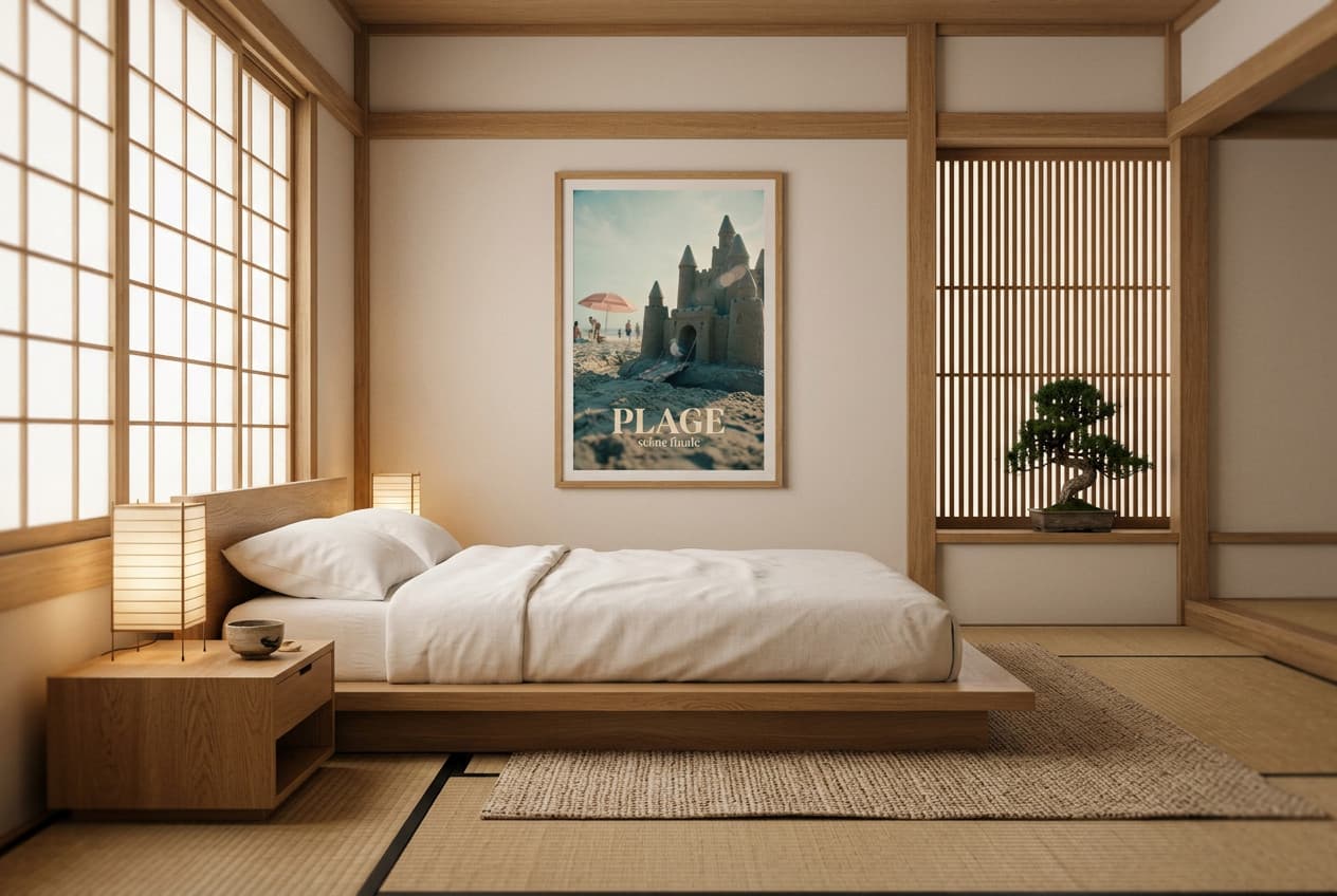 Japanese decor idea: “Poster Beach Final Scene” in a bedroom