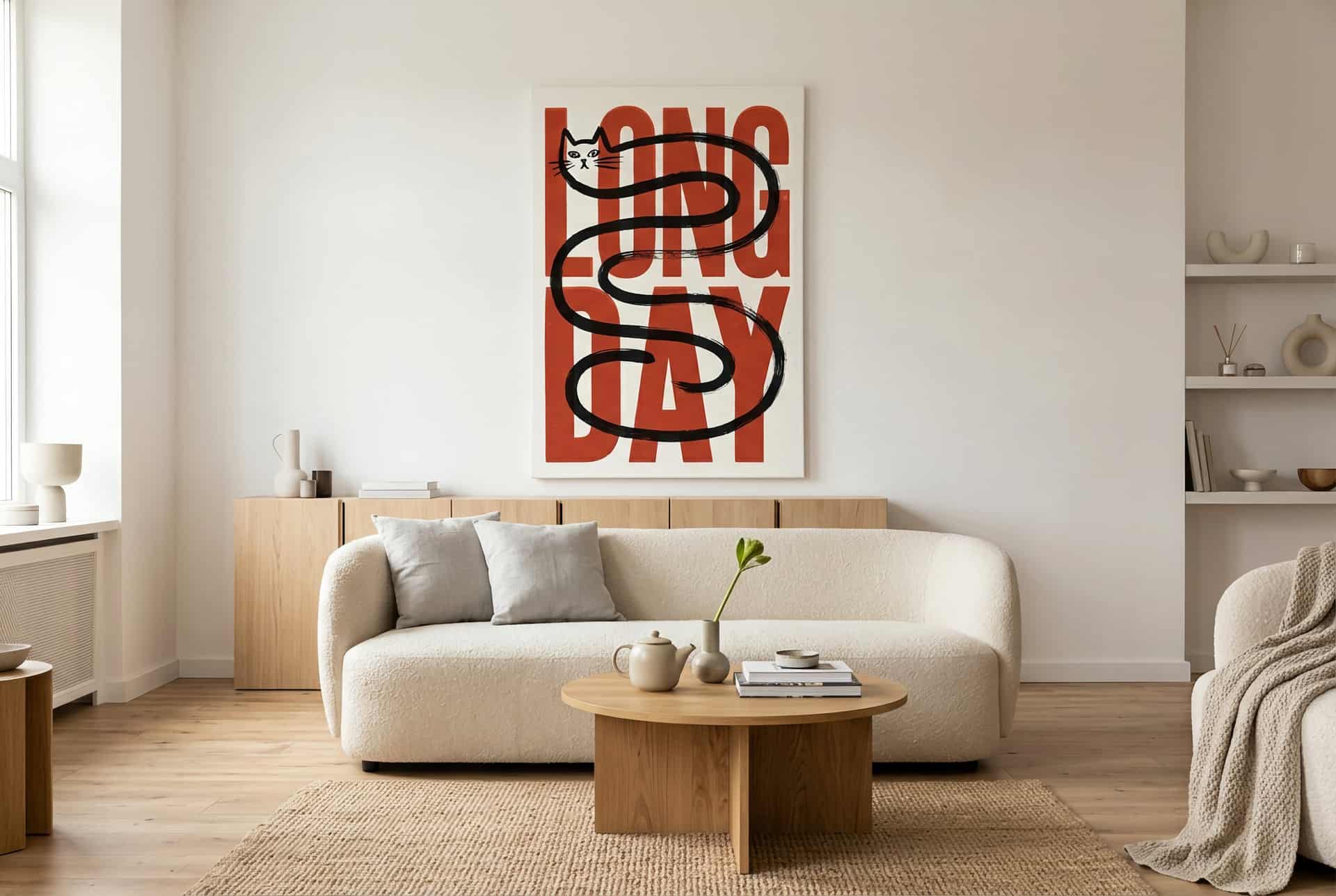 Canvas Cat – Living Room (scandinavian)