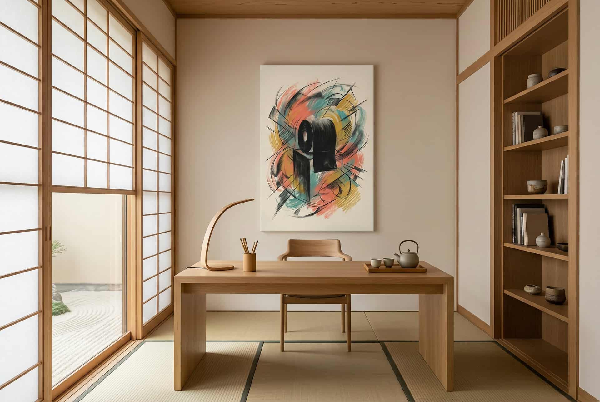 Canvas Golden Roll – Home Office (japanese)