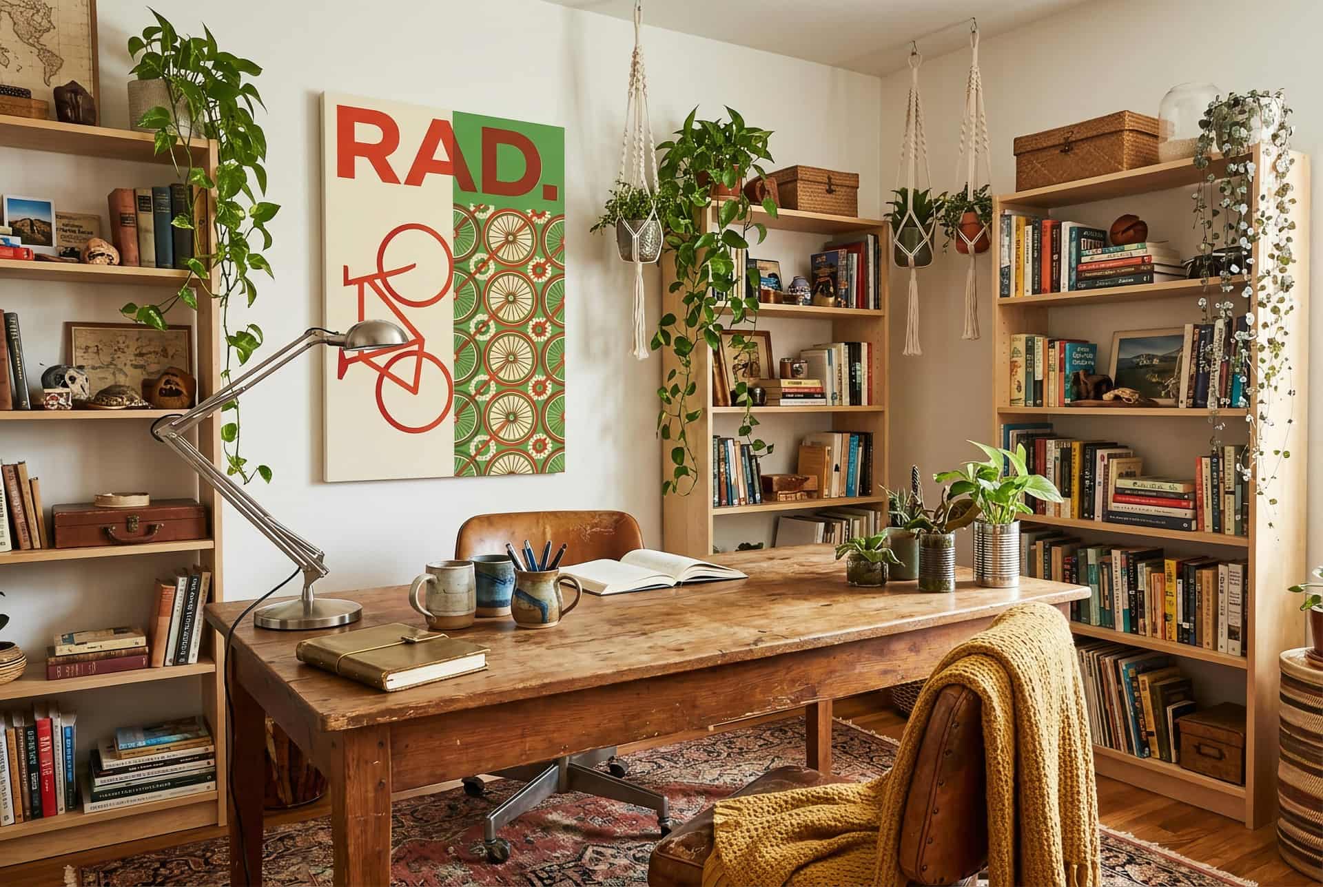 Canvas Bicycle Rad – Home Office (bohemian)