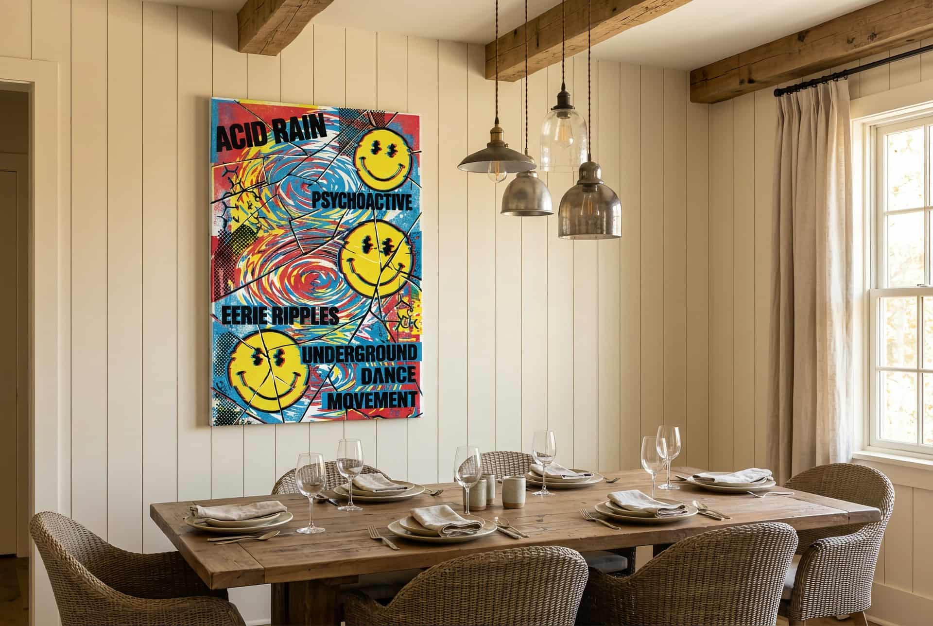 Canvas Water Ripples – Dining Room (farmhouse)