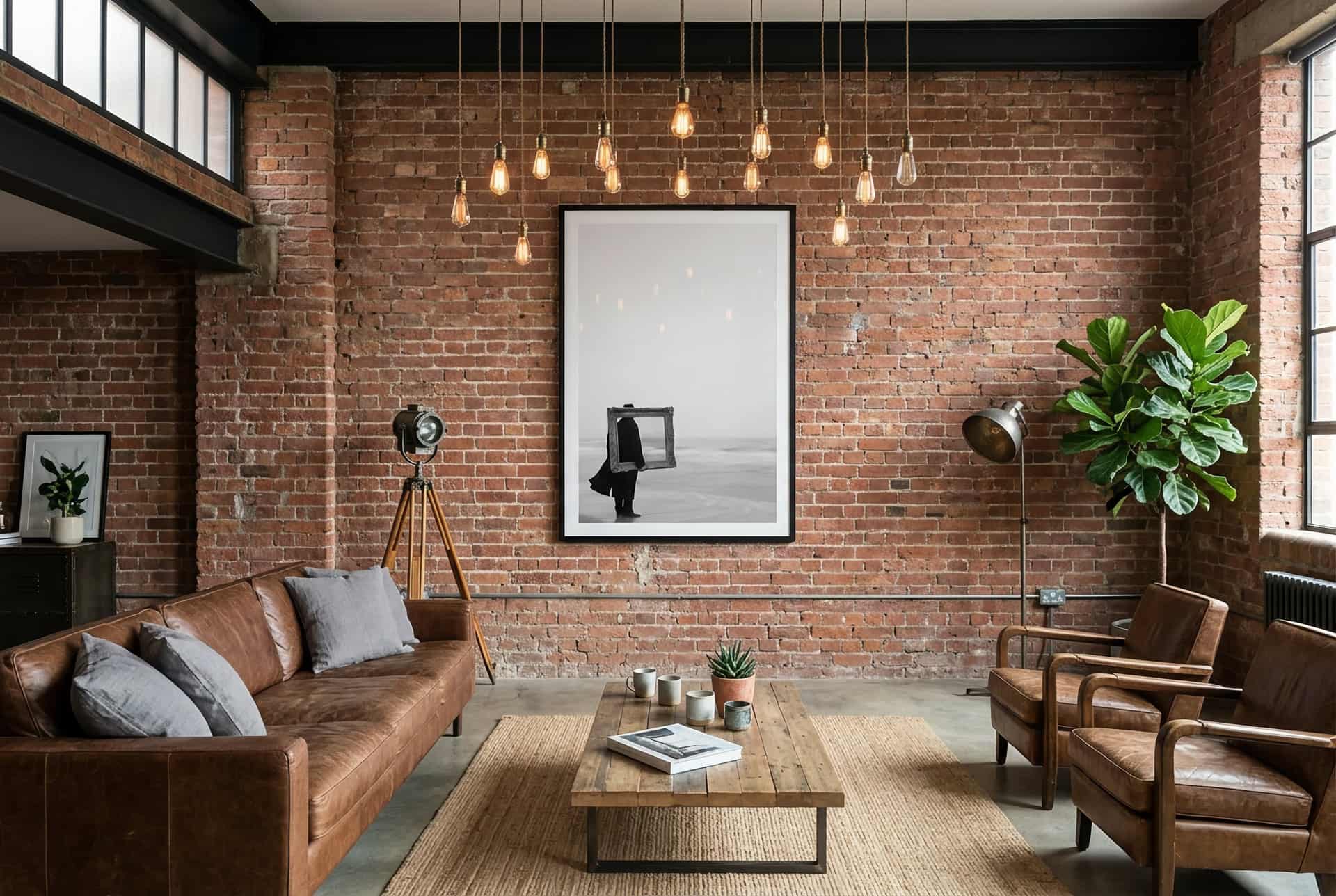Windswept Coast – Living Room (industrial)