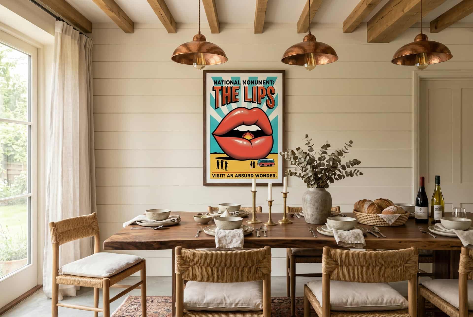 Poster Lips Landmark – Dining Room (farmhouse)