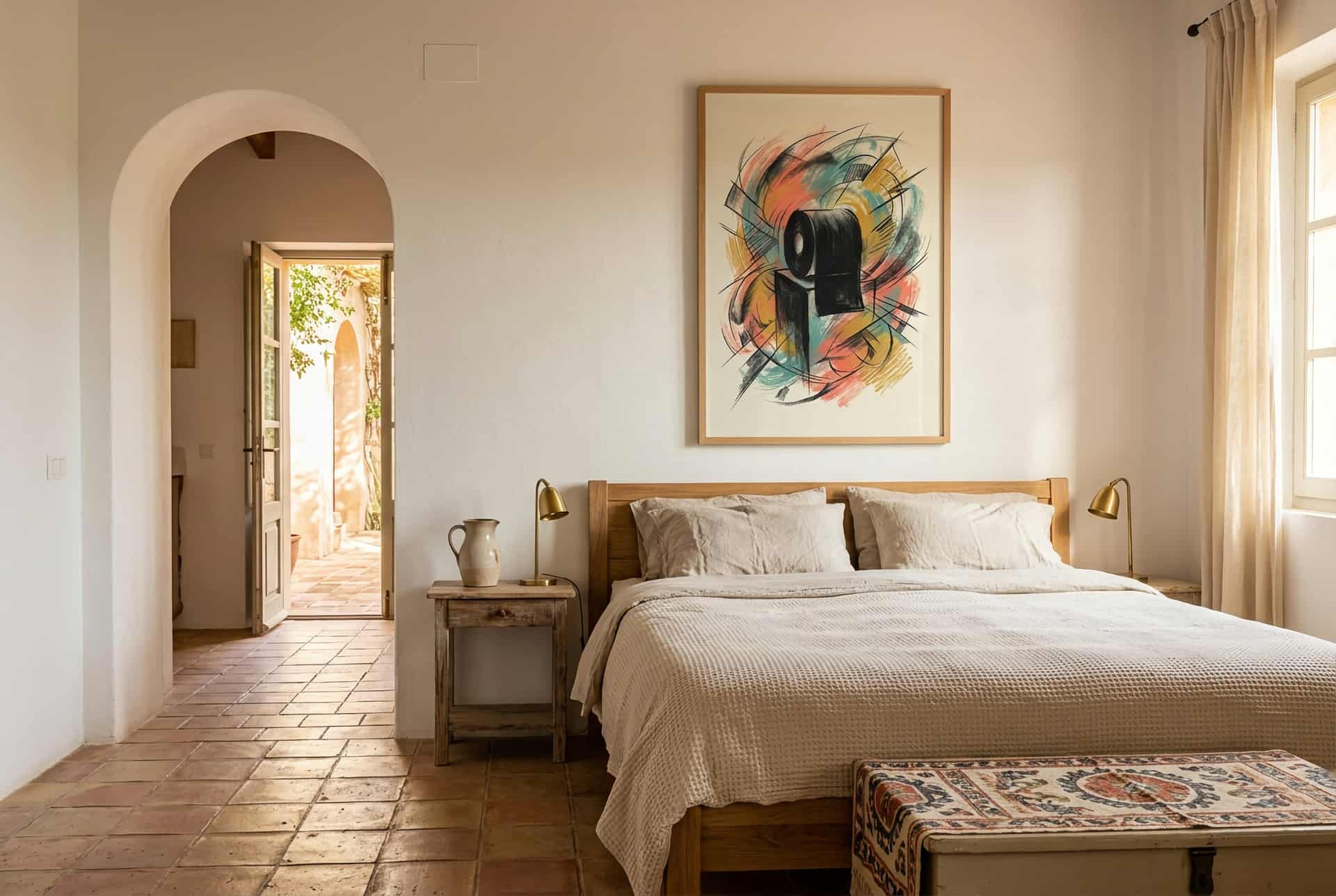 Poster Golden Roll – Bedroom (mediterranean)