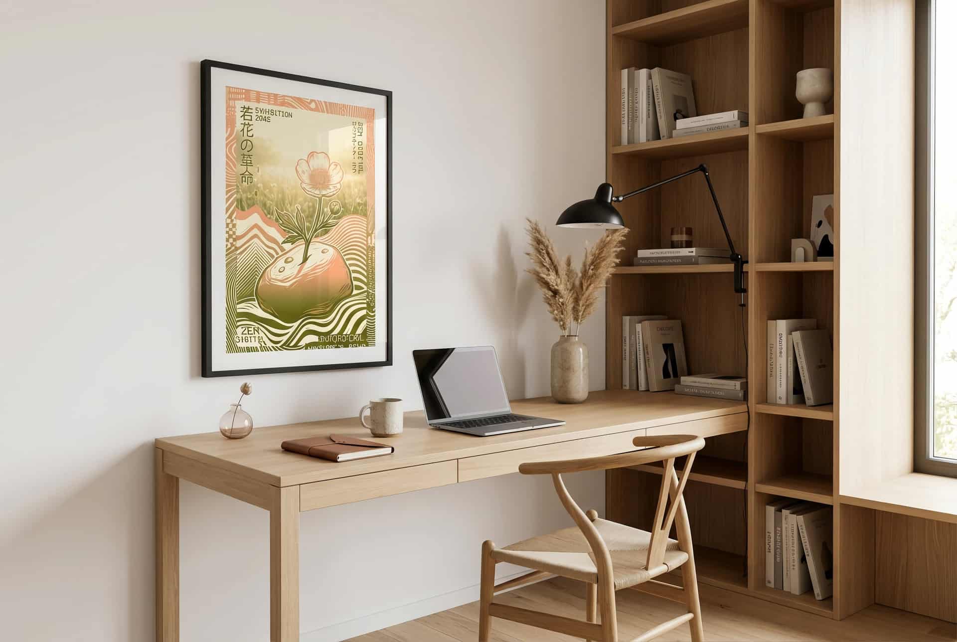 Poster Buttercup Flower – Home Office (scandinavian)